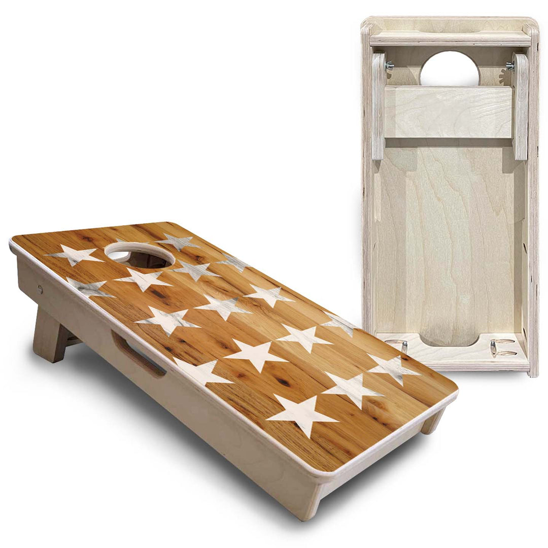 Mini Cornhole Boards - Large Stars & Stripes
