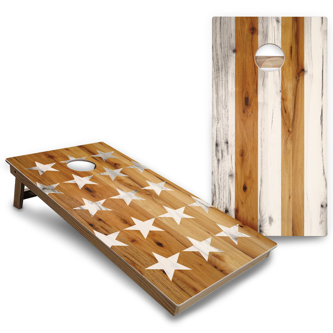 Large Stars & Stripes Cornhole Boards - Backyard Series