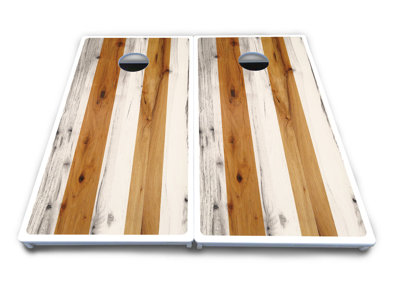 Waterproof - Large Stars & Stripes Design Options - All Weather Boards "Outdoor Solution" 18mm(3/4")Direct UV Printed - Regulation 2' by 4' Cornhole Boards (Set of 2 Boards) Double Thick Legs, with Leg Brace & Dual Support Braces!