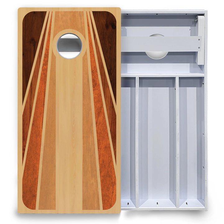 Retro Wood Cornhole Boards - All Weather Series