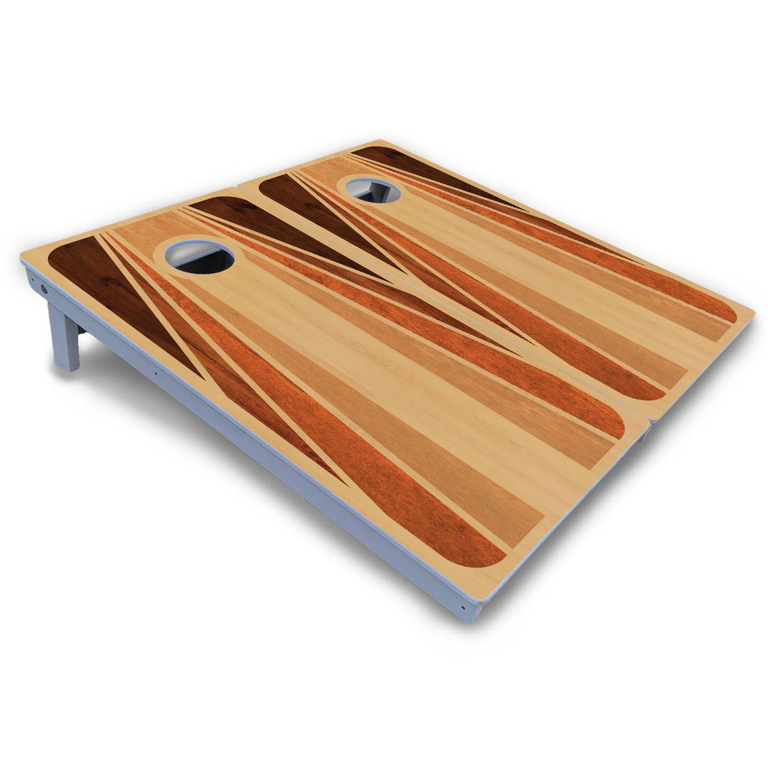 Retro Wood Cornhole Boards - All Weather Series