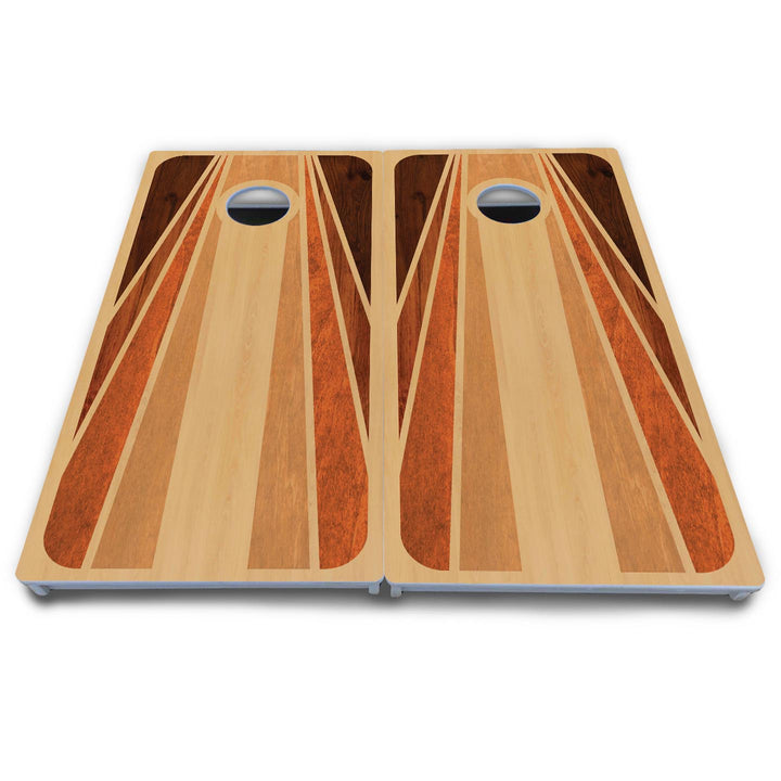 Retro Wood Cornhole Boards - All Weather Series