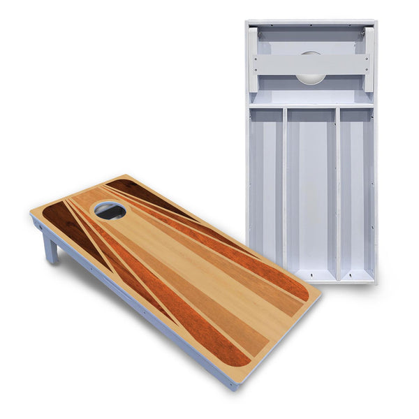Retro Wood Cornhole Boards - All Weather Series