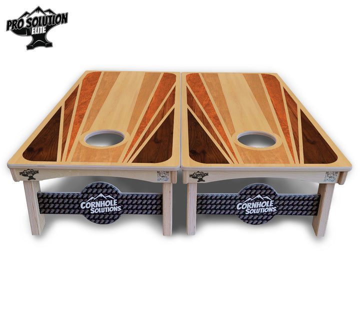 Retro Wood Cornhole Boards - Pro Solution Elite Series