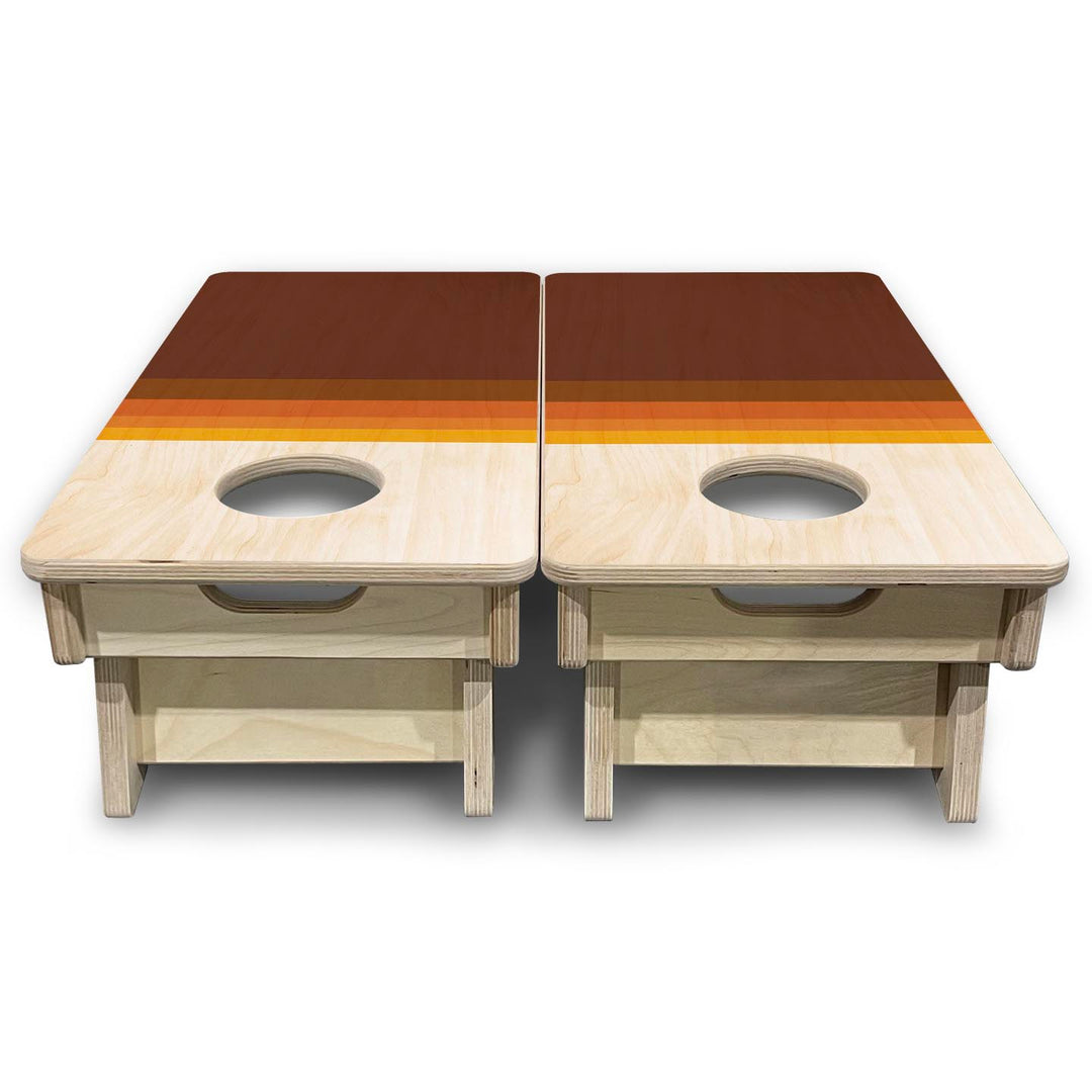 Retro Gradient - Mini or Vacation Size Cornhole Boards