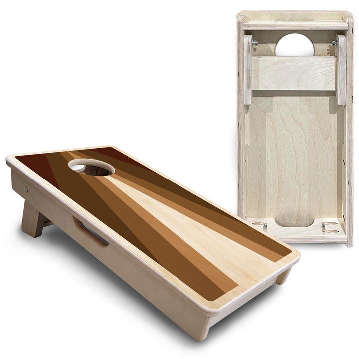 Retro Wood Triangle - Mini or Vacation Size Cornhole Boards