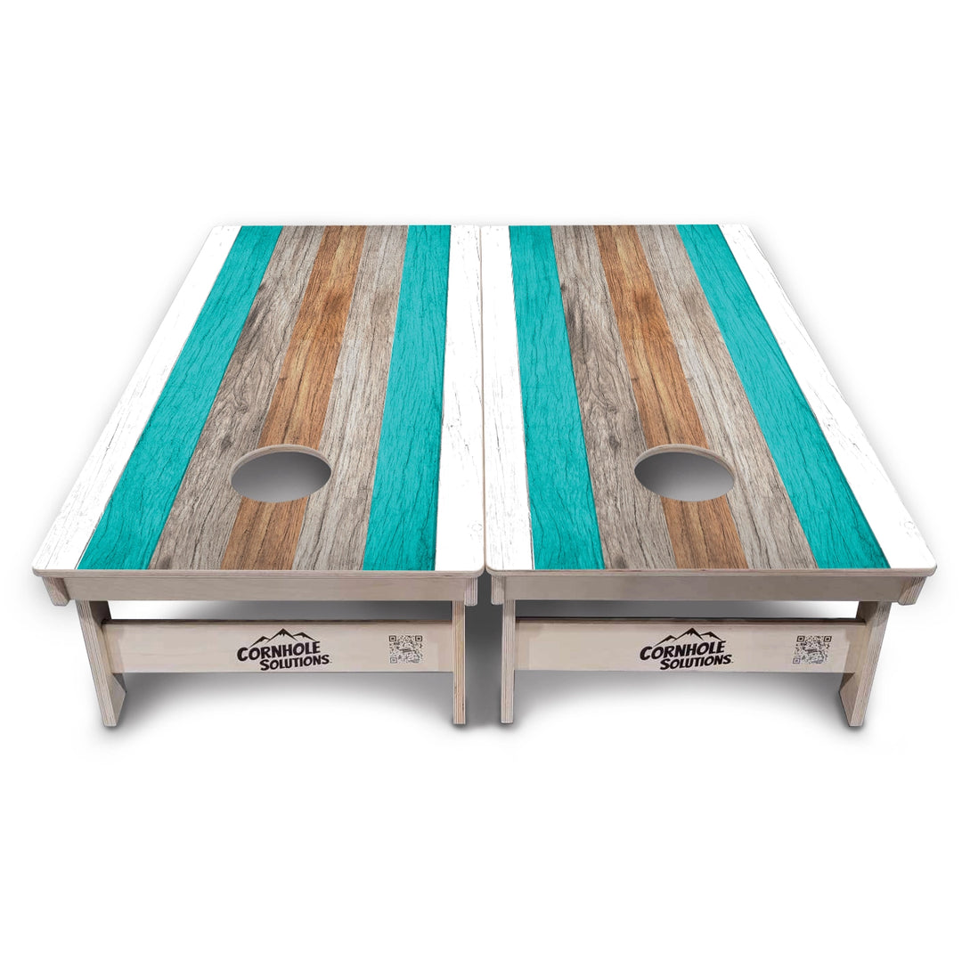 Beach Stripe Cornhole Boards – Tournament Series