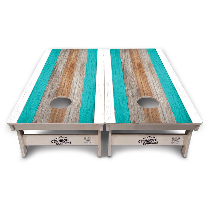 Beach Stripe Cornhole Boards – Tournament Series
