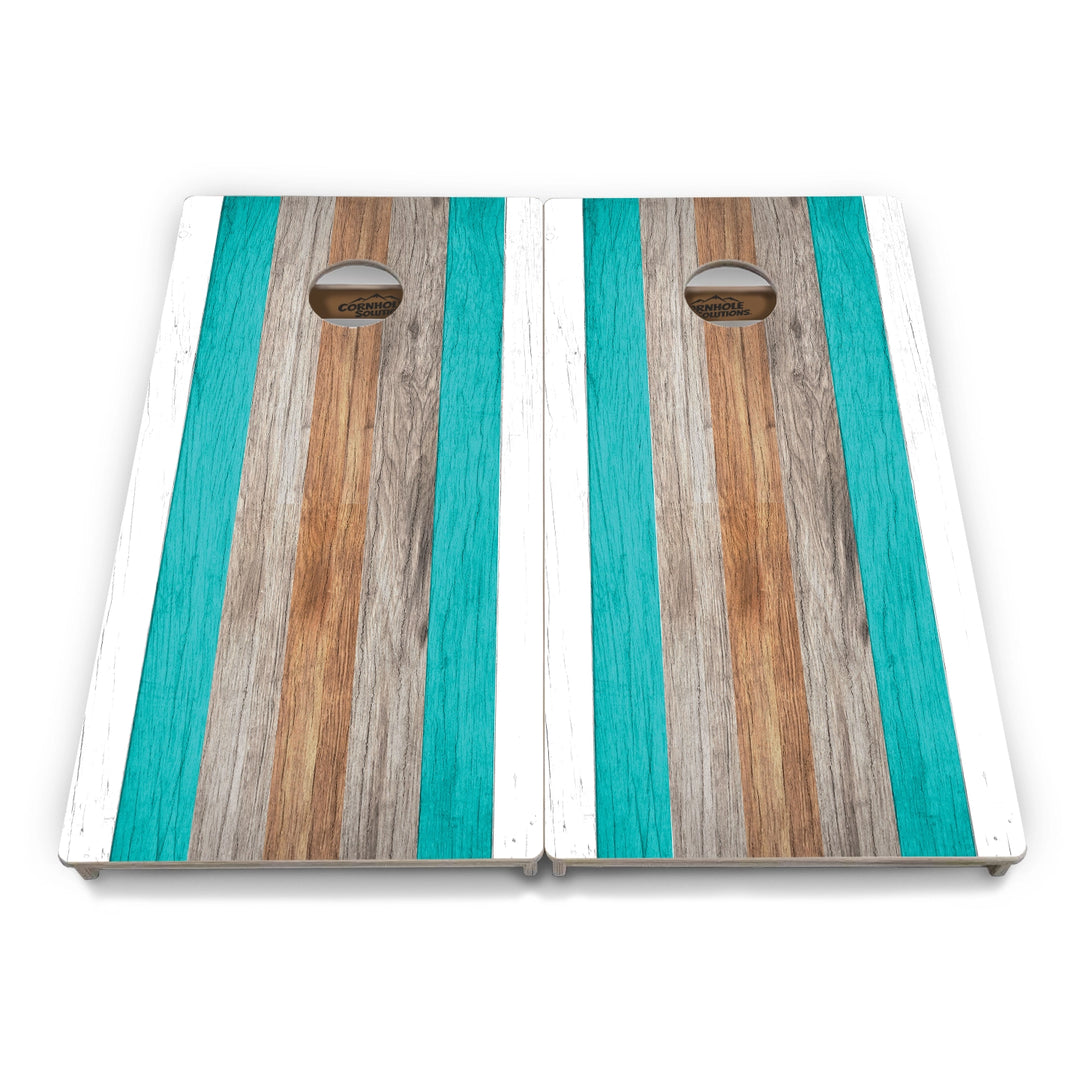 Beach Stripe Cornhole Boards – Tournament Series