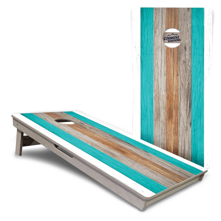 Beach Stripe Cornhole Boards – Tournament Series