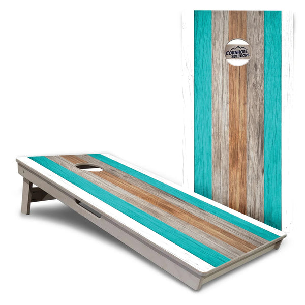 Beach Stripe Cornhole Boards – Tournament Series