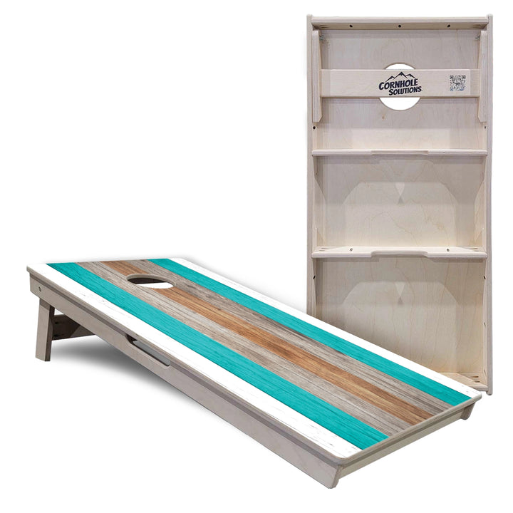 Beach Stripe Cornhole Boards – Tournament Series