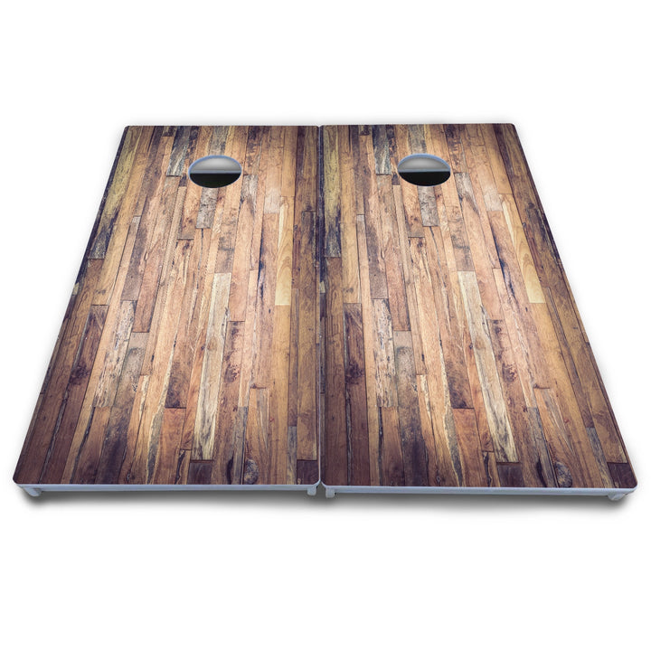 Barnwood Planks Cornhole Boards - All Weather Series