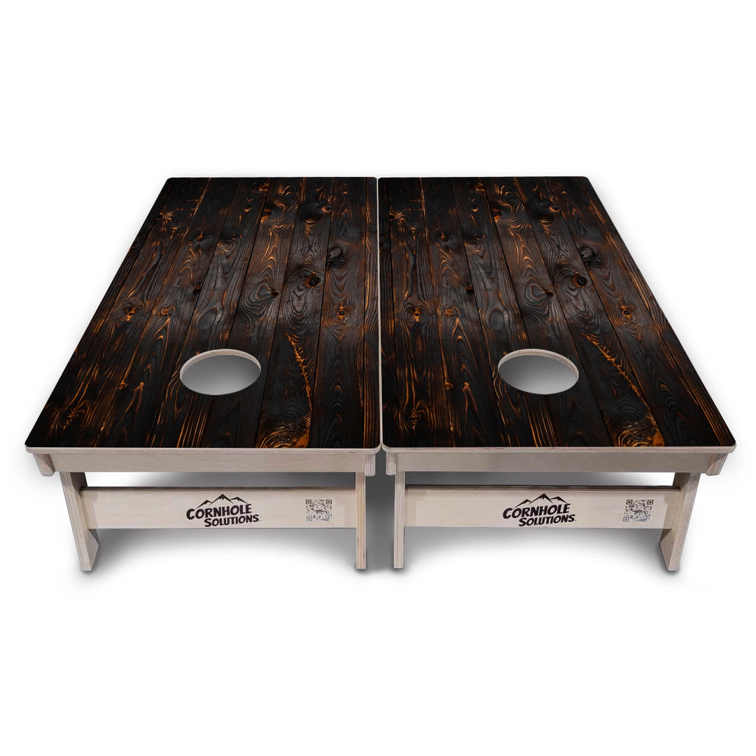 Dark Wood Cornhole Boards – Tournament Series