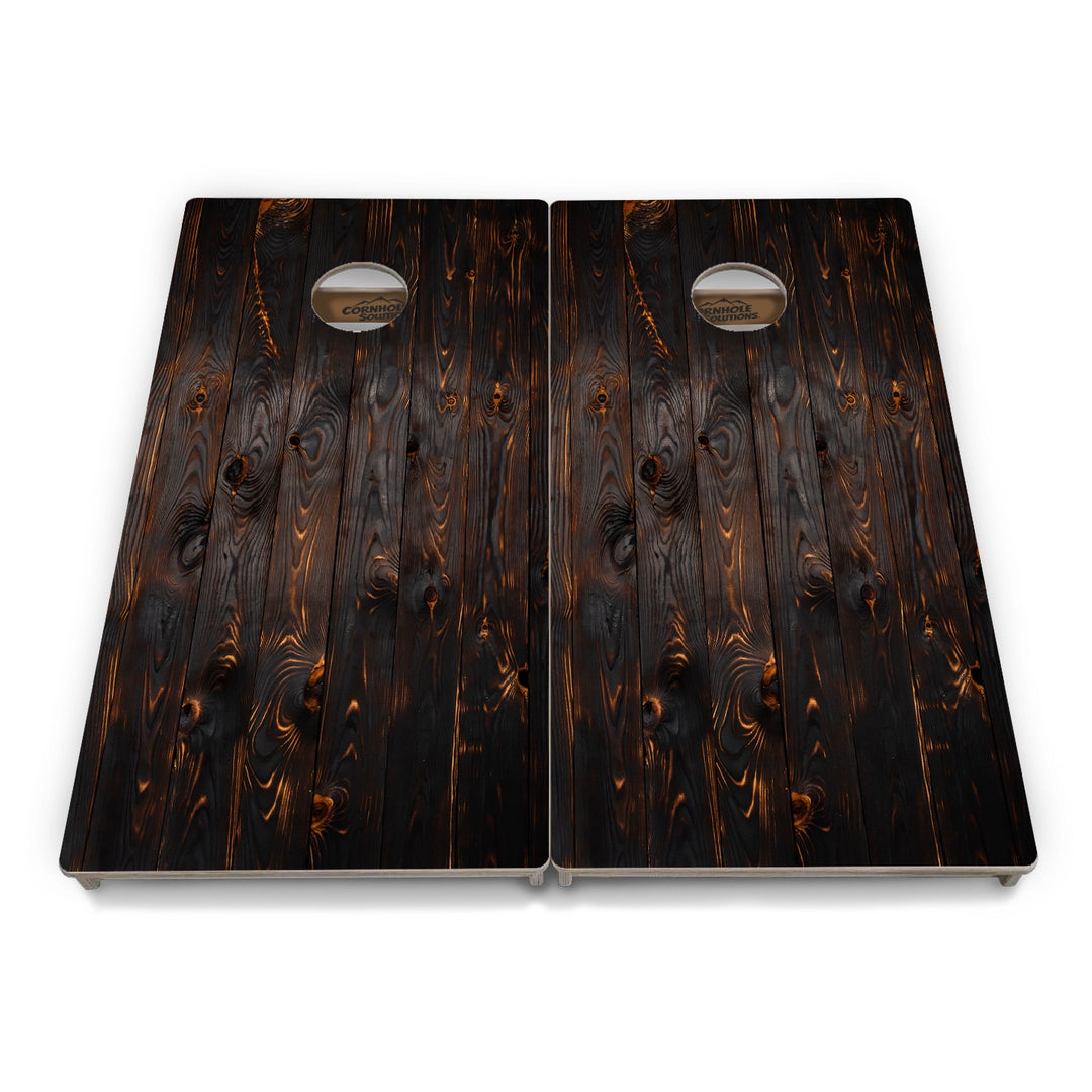 Dark Wood Cornhole Boards – Tournament Series
