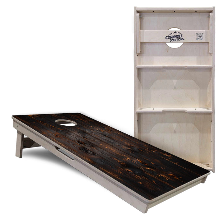 Dark Wood Cornhole Boards – Tournament Series