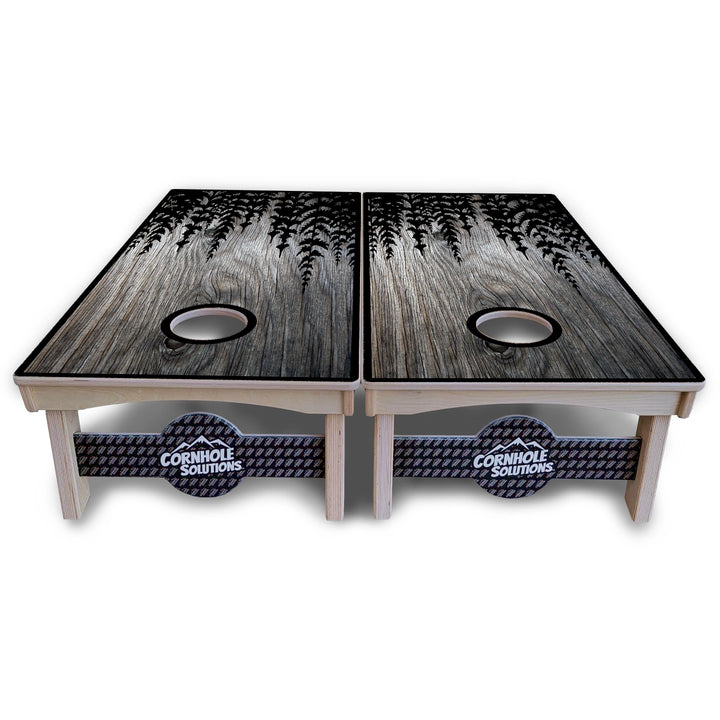 Pine Trees Cornhole Boards – Pro Lite or Pro Elite