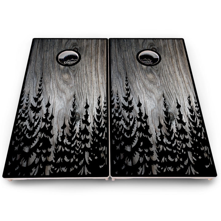 Pine Trees Cornhole Boards – Pro Lite or Pro Elite