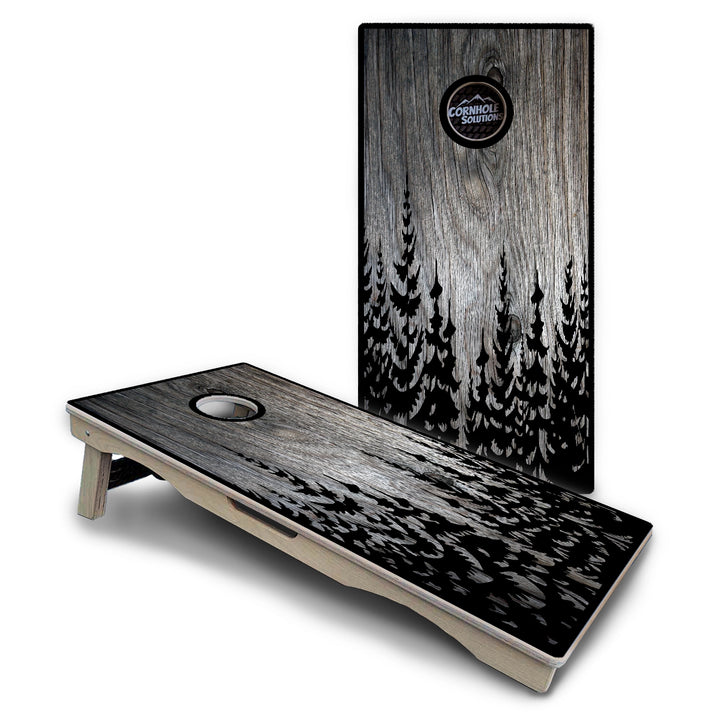 Pine Trees Cornhole Boards – Pro Lite or Pro Elite