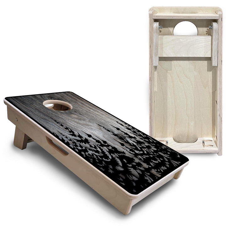 Grey Pine Trees - Mini or Vacation Size Cornhole Boards