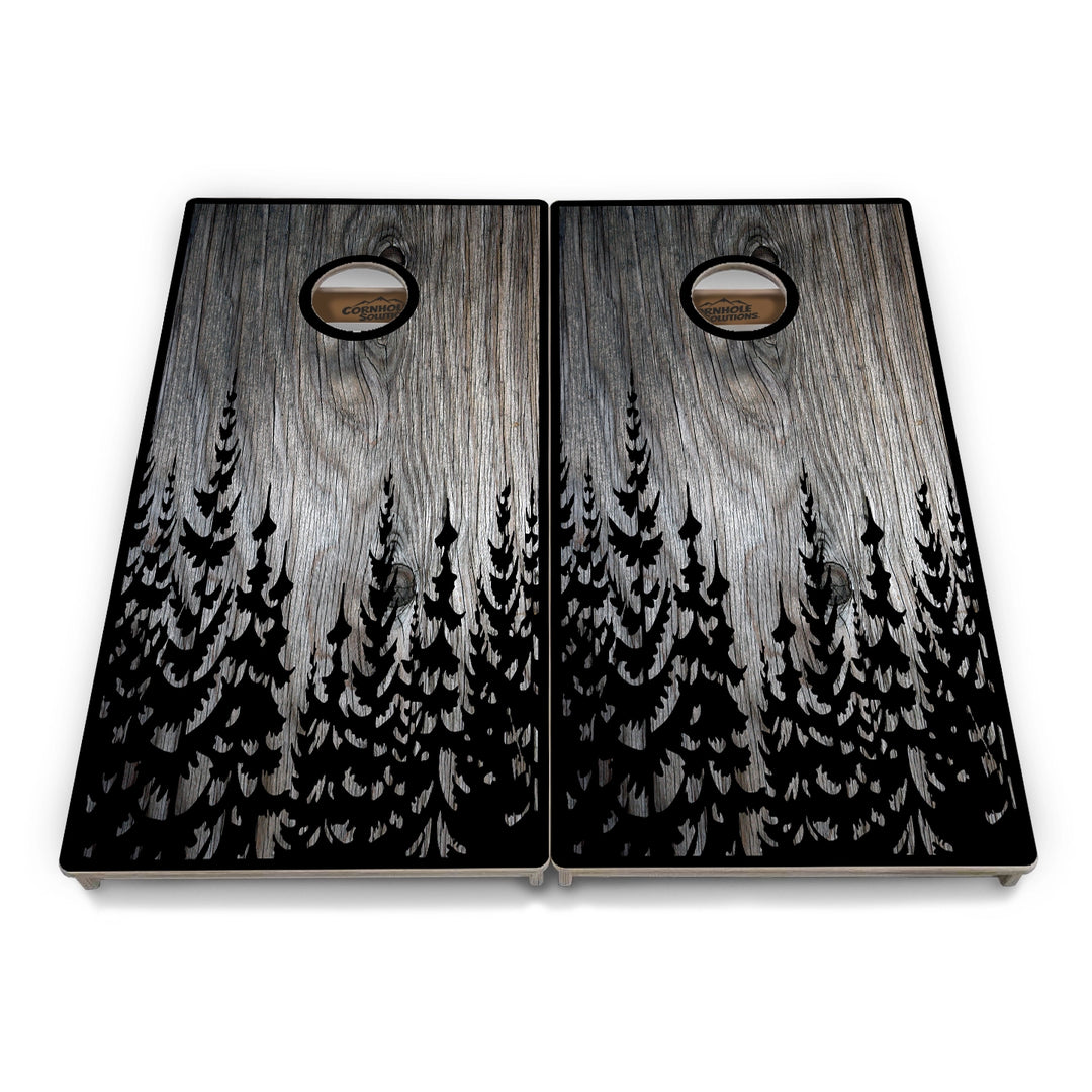 Pine Trees Cornhole Boards – Tournament Series
