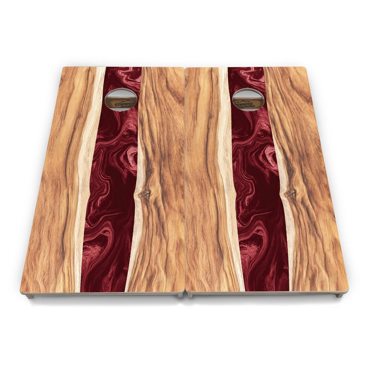 Live Edge River Cornhole Boards – Tournament Series