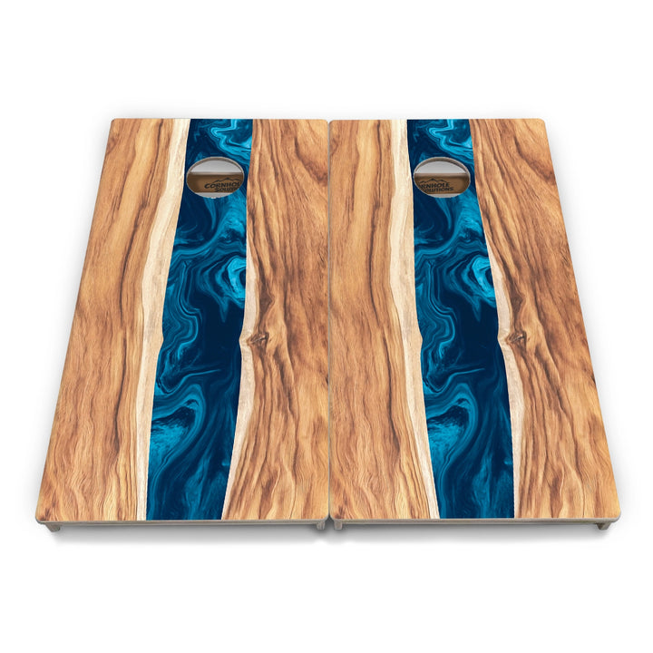 Live Edge River Cornhole Boards – Tournament Series