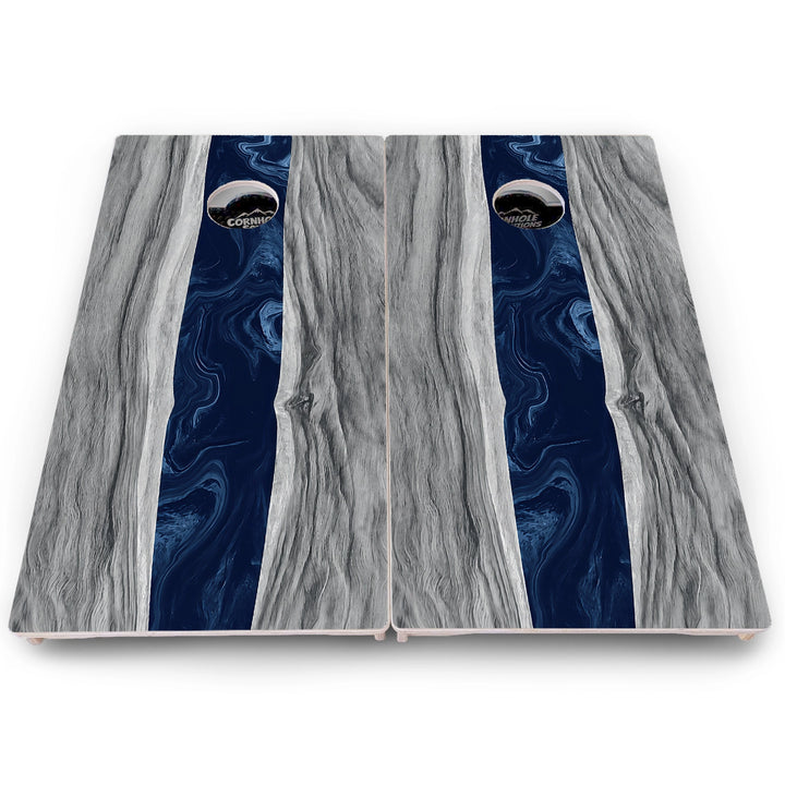 Live Edge River Cornhole Boards – Pro Lite or Pro Elite