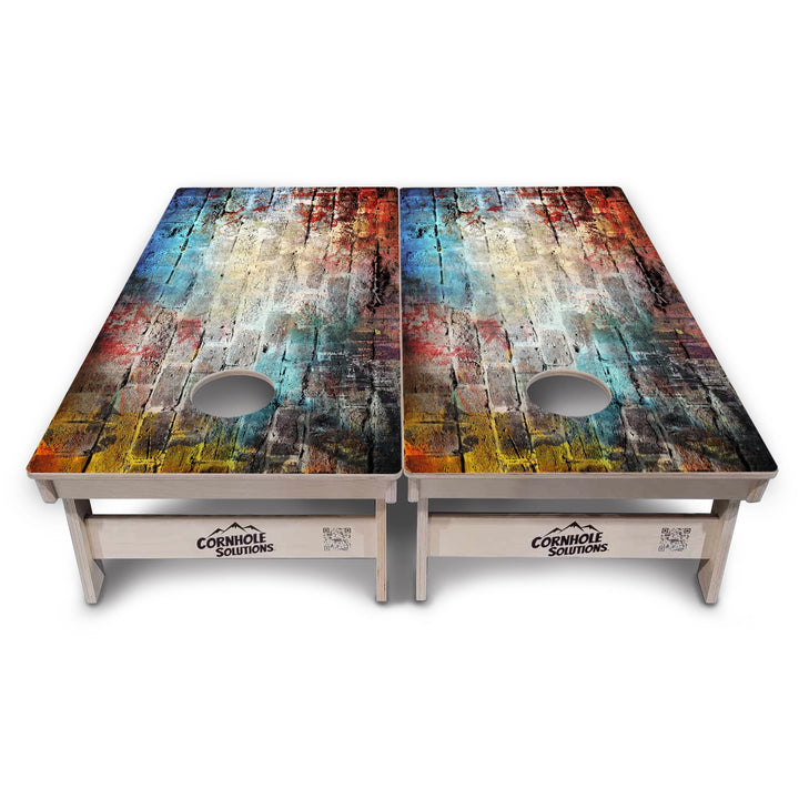 Colorful Brick Cornhole Boards – Tournament Series
