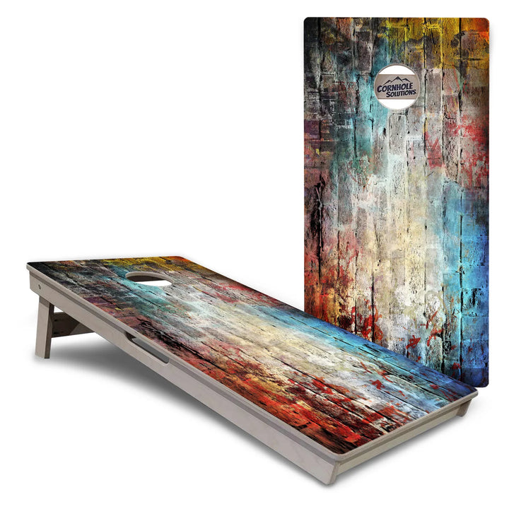 Colorful Brick Cornhole Boards – Tournament Series