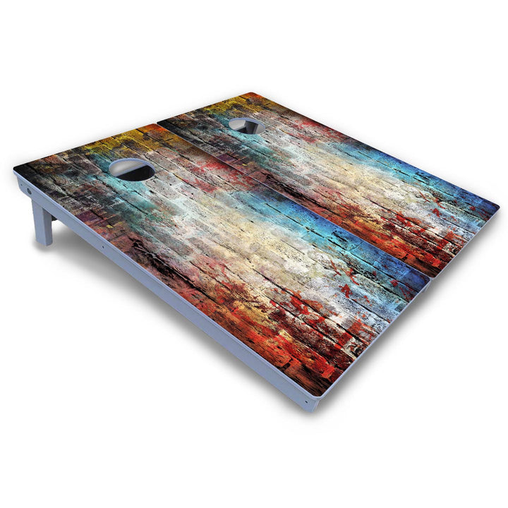Colorful Brick Cornhole Boards - All Weather Series