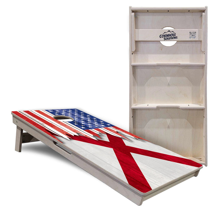 State Flag Cornhole Boards – AL–GA – Tournament Series