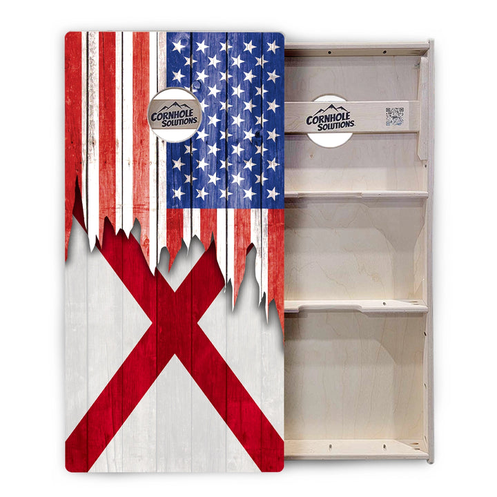 State Flag Cornhole Boards – AL–GA – Tournament Series
