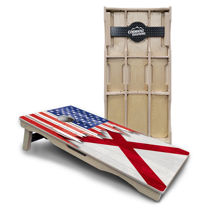 State Flag Cornhole Boards – AL to GA – Pro Lite or Pro Elite