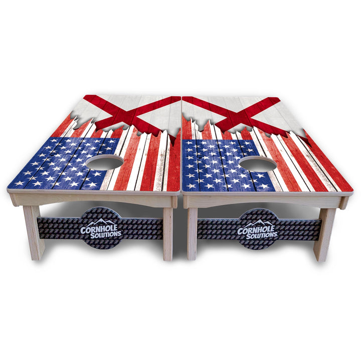 State Flag Cornhole Boards – AL to GA – Pro Lite or Pro Elite
