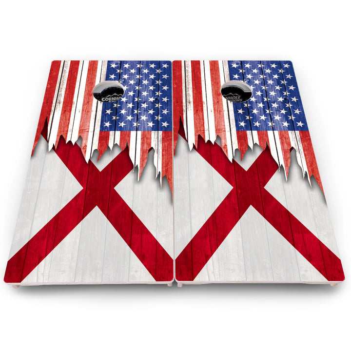 State Flag Cornhole Boards – AL to GA – Pro Lite or Pro Elite