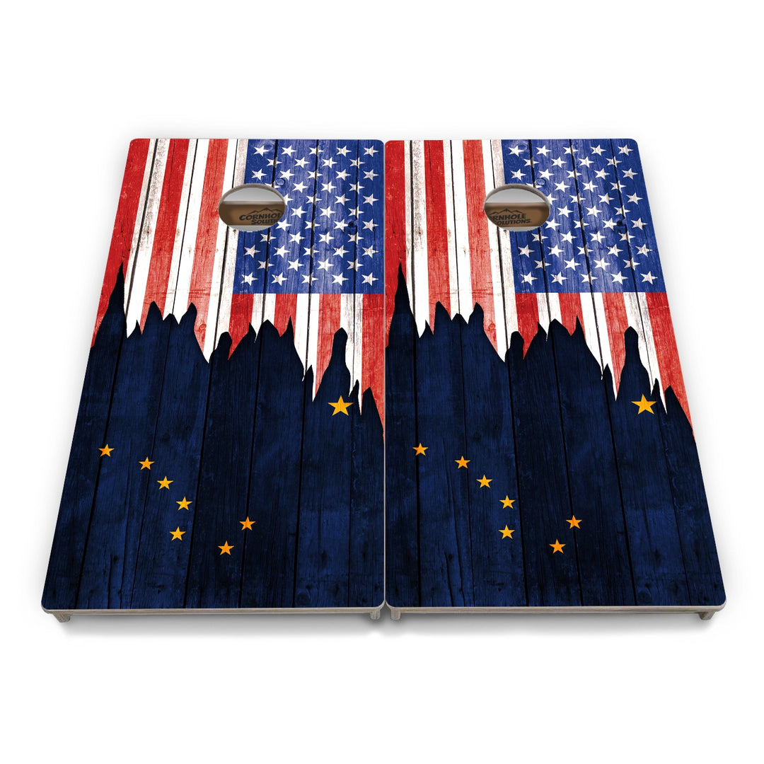 State Flag Cornhole Boards – AL–GA – Tournament Series