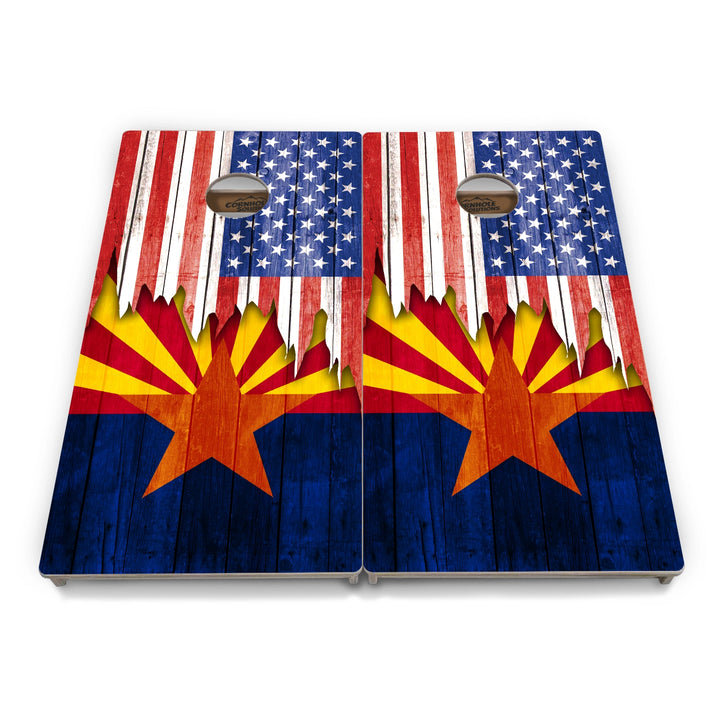 State Flag Cornhole Boards – AL–GA – Tournament Series