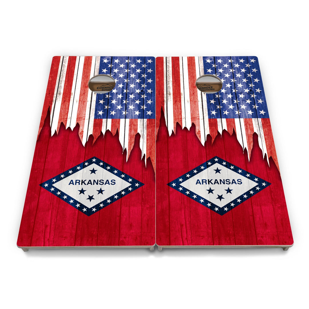 State Flag Cornhole Boards – AL–GA – Tournament Series
