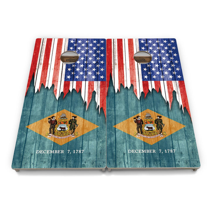 State Flag Cornhole Boards – AL–GA – Tournament Series