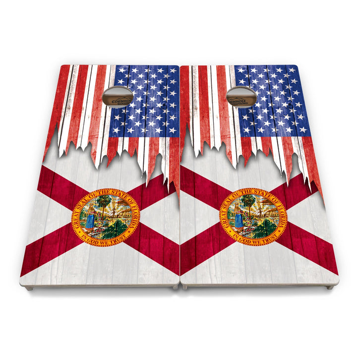 State Flag Cornhole Boards – AL–GA – Tournament Series