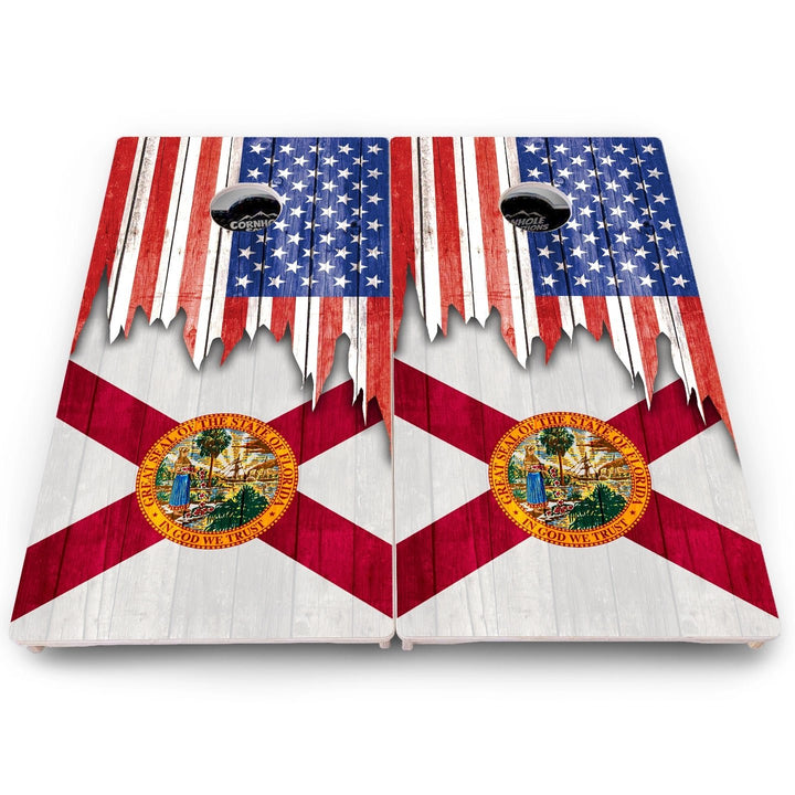 State Flag Cornhole Boards – AL to GA – Pro Lite or Pro Elite