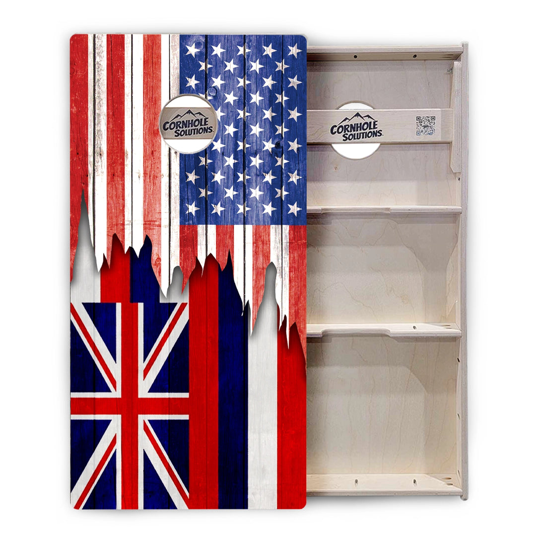 State Flag Cornhole Boards – HI–MD – Tournament Series