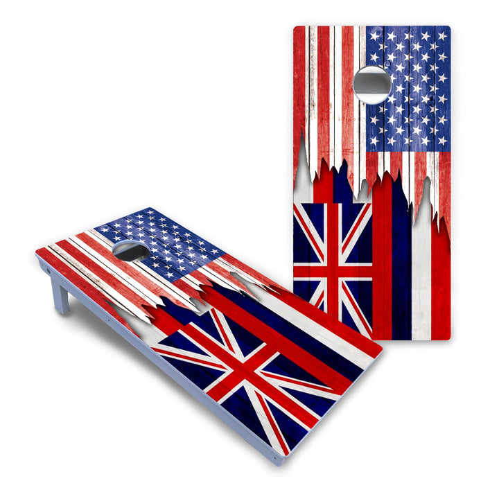 State Flag Designs Hawaii to Maryland Cornhole Boards - All Weather Series
