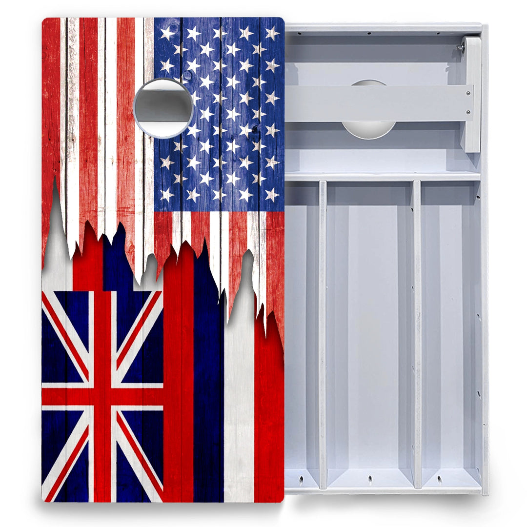 State Flag Designs Hawaii to Maryland Cornhole Boards - All Weather Series