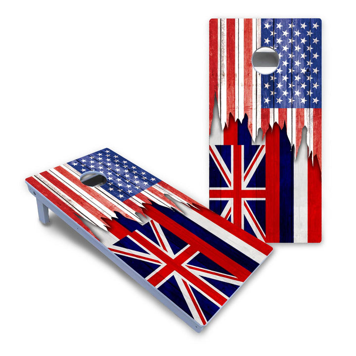 State Flag Designs Hawaii to Maryland Cornhole Boards - All Weather Series