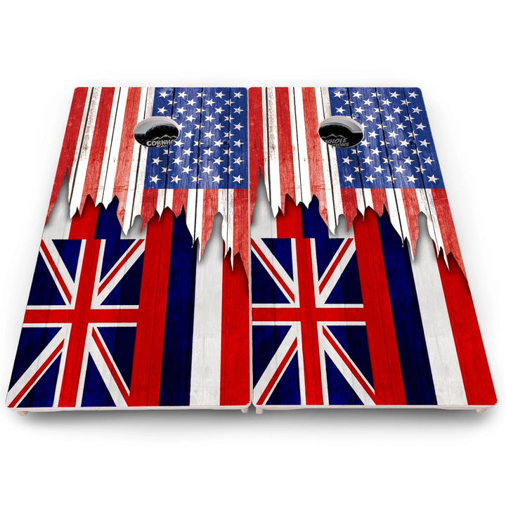 State Flag Cornhole Boards – HI to MD – Pro Lite or Pro Elite