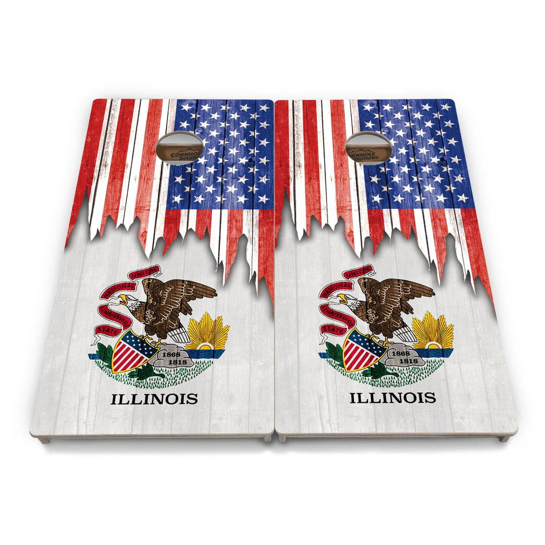 State Flag Cornhole Boards – HI–MD – Tournament Series