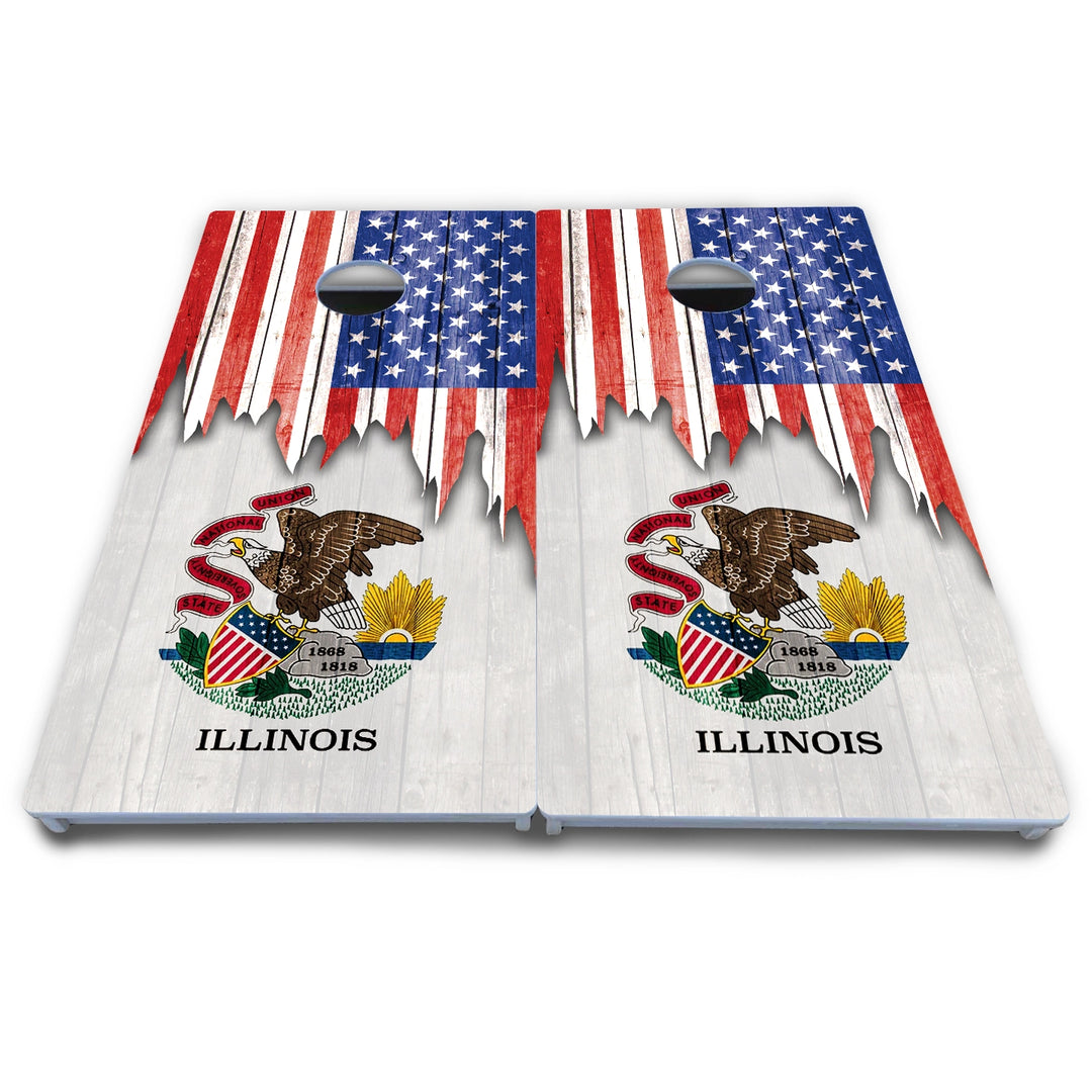 State Flag Designs Hawaii to Maryland Cornhole Boards - All Weather Series
