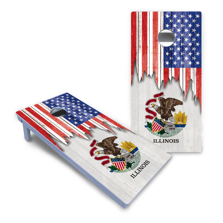 State Flag Designs Hawaii to Maryland Cornhole Boards - All Weather Series